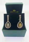 White Gold Diamond Adjustable Earrings