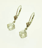 White Gold Cubic Zirconia Earrings