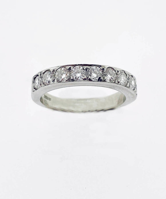 Platinum Diamond Half Eternity Ring