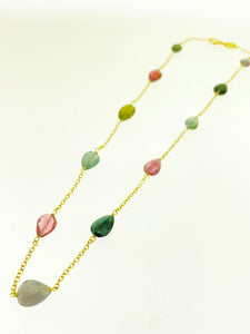 Yellow Gold & Semi Precious Necklace