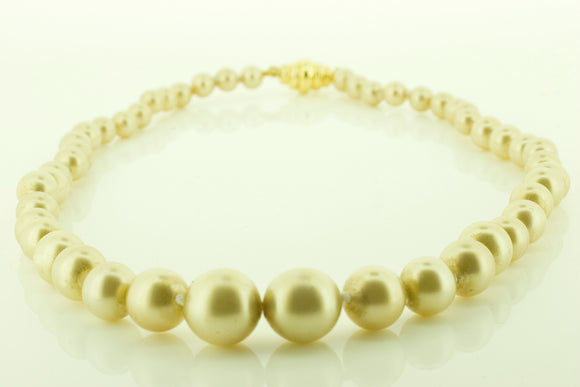 Vintage Golden Faux Pearl Necklace