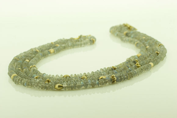 Labradorite Four Row Choker/Bracelet