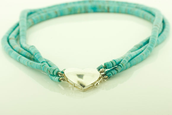 Three Row Turquoise Collar