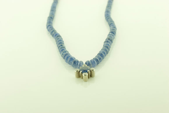 Cabochon Sapphire Bead Necklace