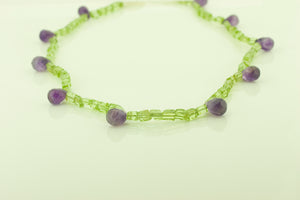 Peridot and Amethyst Necklace