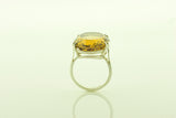 Silver Citrine Ring