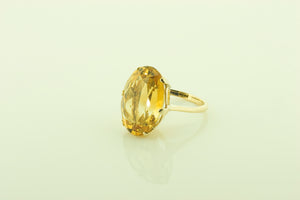 Gold Citrine Ring