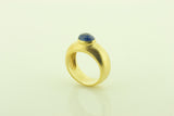 Silver Gilt Cabochon Iolite Ring