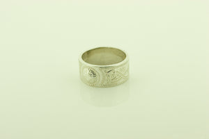 Silver Engraved Ring