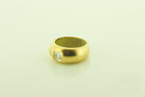 Silver Gilt ring with Cubic Zirconia