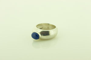 Silver and Lapis Lazuli Ring