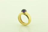 Silver Gilt Amethyst Ring