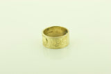 Silver Gilt Engraved Ring