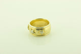 Silver Gilt 3 Star Ring