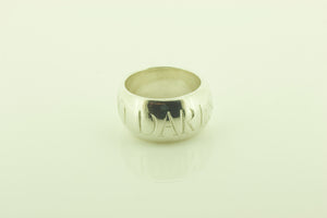 Silver Ring with Engraving