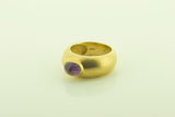 Silver gilt ring with Amethyst