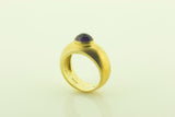 Silver gilt ring with Amethyst