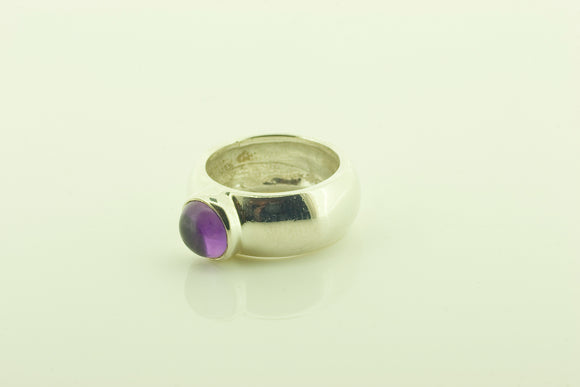 Silver Ring with Amethyst