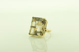 Yellow Gold Smokey Quartz Ring