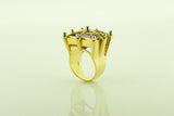 Yellow Gold Amethyst Cocktail Ring