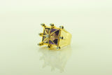 Yellow Gold Amethyst Cocktail Ring