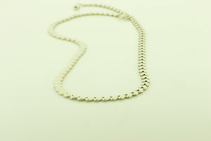 Silver Heart Shaped Hollow Chain Necklace