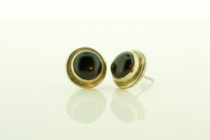 Silver and Onyx Earrings