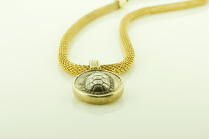 Silver and Silver Gilt Tortoise Pendant