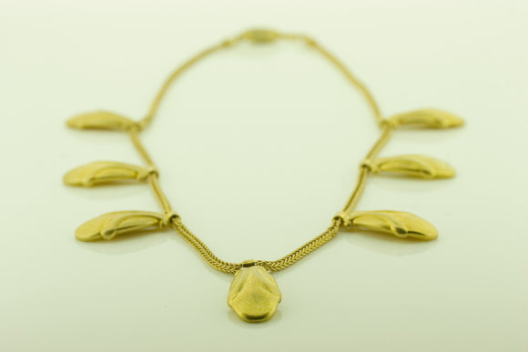 Silver Gilt Art Nouveau Inspired Necklace