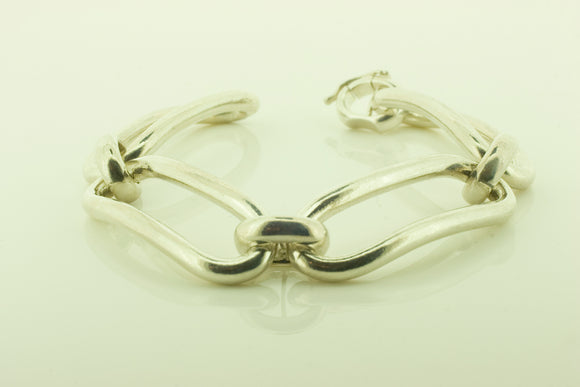 Silver Heavy Link Bracelet