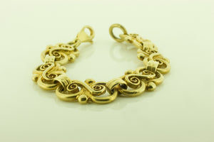 Silver Gilt Fancy Link Bracelet