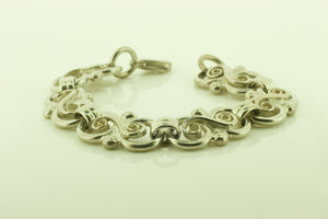 Silver Fancy Link Bracelet